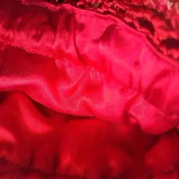 Crotchet beaded drawstring bag - Picture 7 of 8